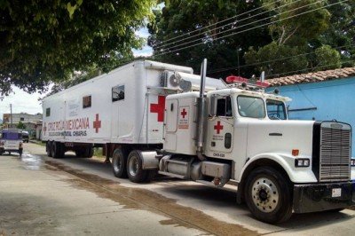 Cruz Roja Mexicana entrega ayuda humanitaria en Villaflores