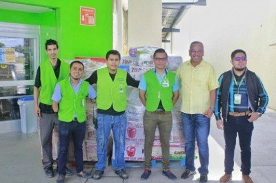 Recibe Luis Pereyra donación de Fundación Walmart  para damnificados por sismo 