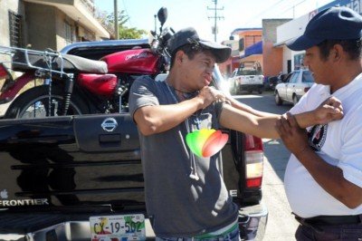 Sufre accidente repartidor de tortillas