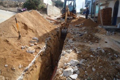 Continúa la rehabilitación y ampliación de la red de drenaje en Villacorzo   