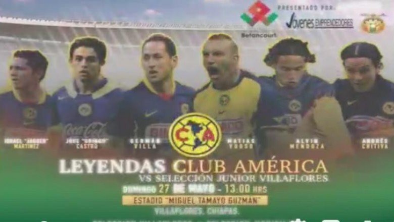 Leyendas Club América Vs. Selección Junior Villaflores |  #! - Primer portal informativo de la #Frailesca