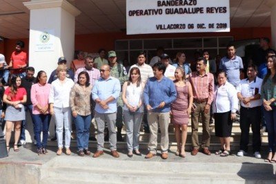 Banderazo de operativo Guadalupe - Reyes 2019 en Villacorzo