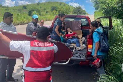 Tres heridos en dos accidentes de motocicletas