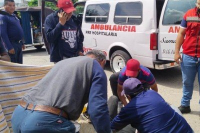 Motociclista accidentado