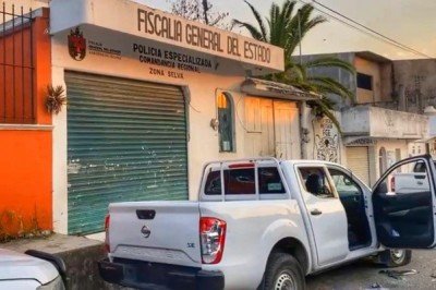 Vandalizan instalaciones de la Policía de Investigación en Palenque
